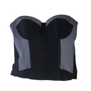 Bebe Corset Style Strapless Crop